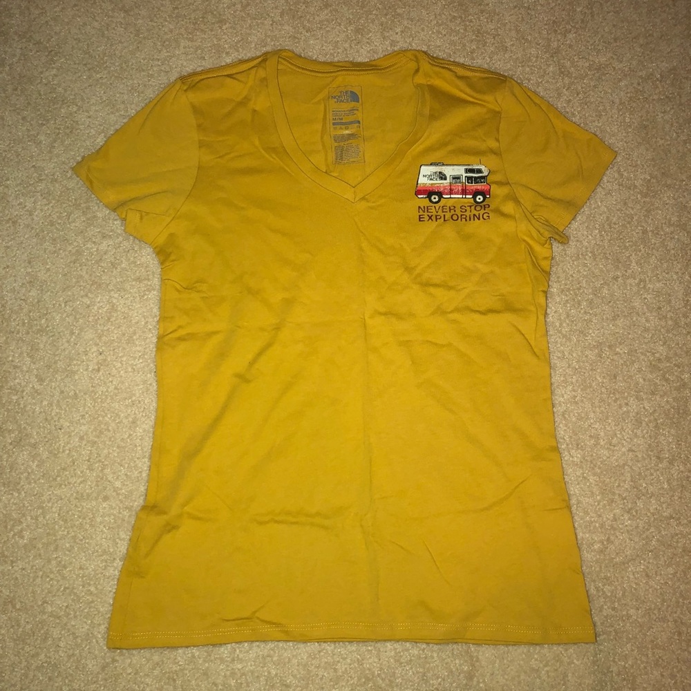 V neck north face T-shirt